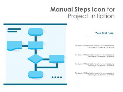 Manual steps icon for project initiation