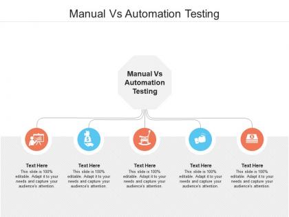 Manual vs automation testing ppt powerpoint presentation gallery design ideas cpb