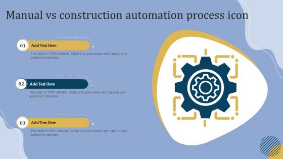 Manual Vs Construction Automation Process Icon