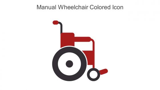 Manual Wheelchair Colored Icon In Powerpoint Pptx Png And Editable Eps Format