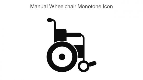 Manual Wheelchair Monotone Icon In Powerpoint Pptx Png And Editable Eps Format