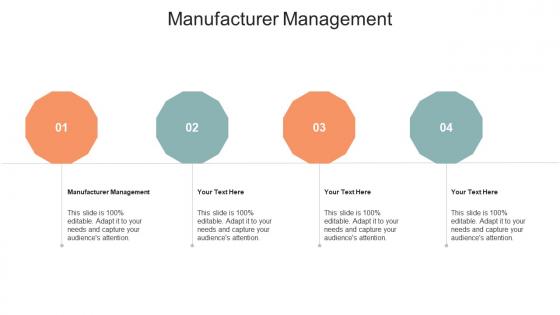 Manufacturer management ppt powerpoint presentation outline objects cpb