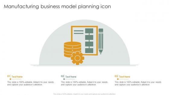 Manufacturing Business Model Planning Icon