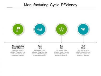 Manufacturing cycle efficiency ppt powerpoint presentation show cpb
