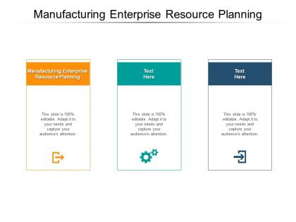 Manufacturing enterprise resource planning ppt powerpoint presentation infographic template visual aids cpb