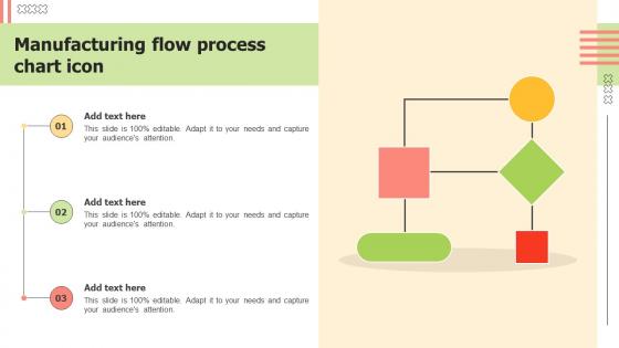 Manufacturing Flow Process Chart Icon