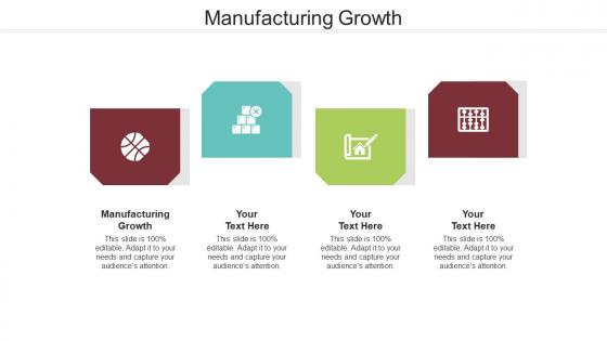 Manufacturing growth ppt powerpoint presentation professional good cpb