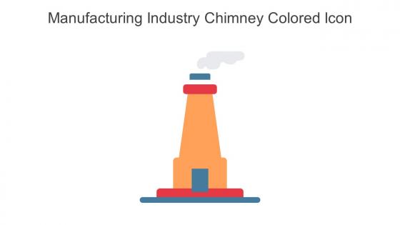 Manufacturing Industry Chimney Colored Icon In Powerpoint Pptx Png And Editable Eps Format