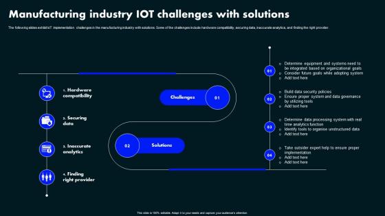 Manufacturing Industry Iot Challenges With Solutions