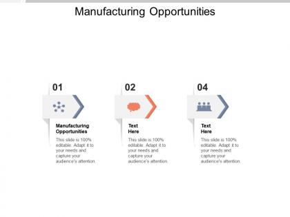 Manufacturing opportunities ppt powerpoint presentation icon ideas cpb