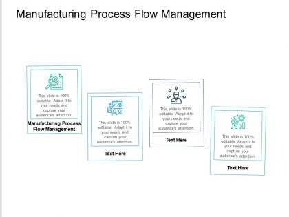 Manufacturing process flow management ppt powerpoint presentation gallery slides cpb