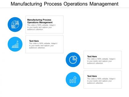 Manufacturing process operations management ppt powerpoint presentation infographics format cpb