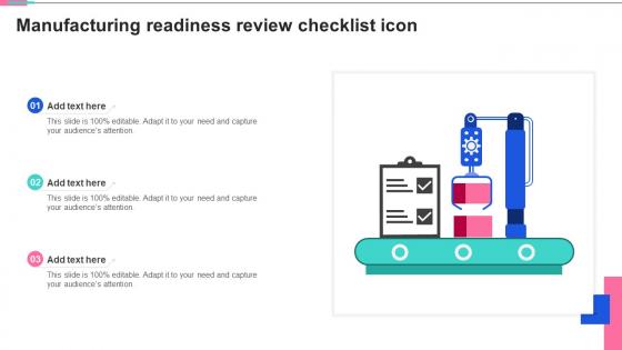 Manufacturing Readiness Review Checklist Icon