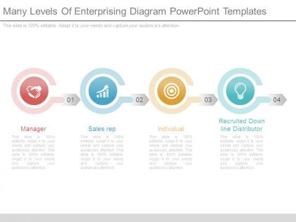 Many levels of enterprising diagram powerpoint templates