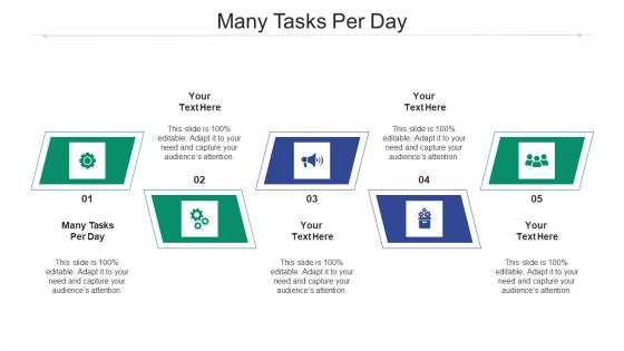 Many tasks per day ppt powerpoint presentation gallery graphic images cpb