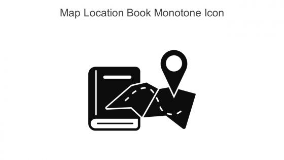 Map Location Book Monotone Icon In Powerpoint Pptx Png And Editable Eps Format