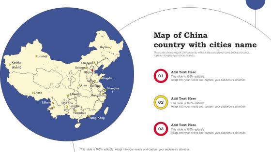 Map Of China Country With Cities Name