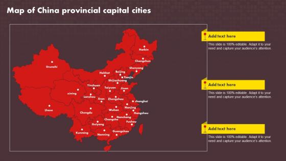 Map Of China Provincial Capital Cities