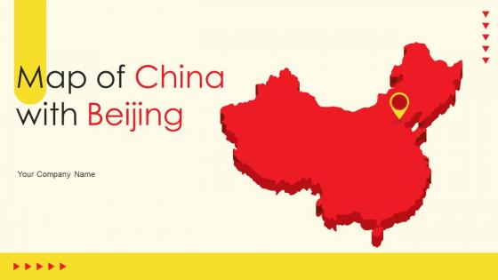 Map Of China With Beijing Powerpoint Ppt Template Bundles