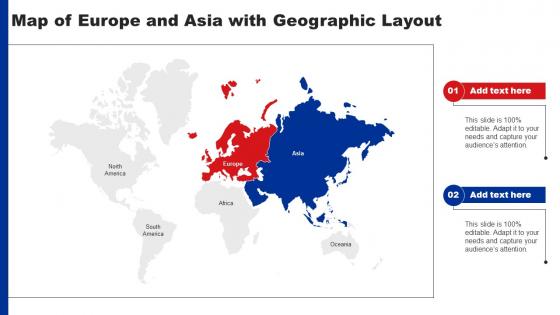 Map Of Europe And Asia With Geographic Layout
