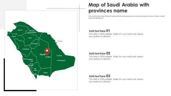 Map Of Saudi Arabia With Provinces Name