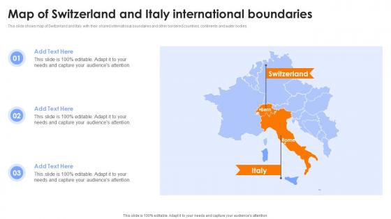 Map Of Switzerland And Italy International Boundaries