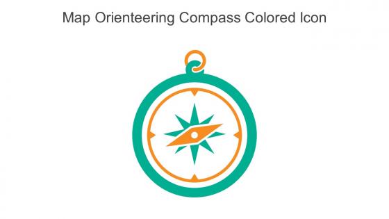 Map Orienteering Compass Colored Icon In Powerpoint Pptx Png And Editable Eps Format