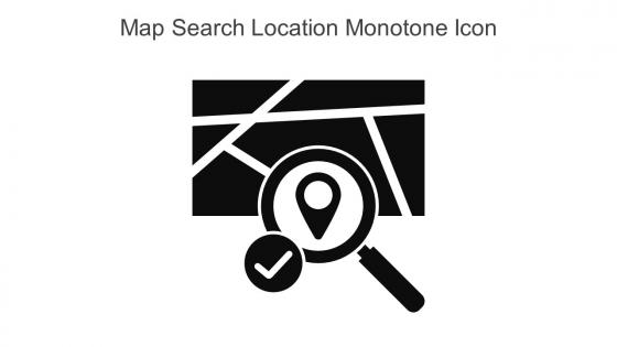 Map Search Location Monotone Icon In Powerpoint Pptx Png And Editable Eps Format