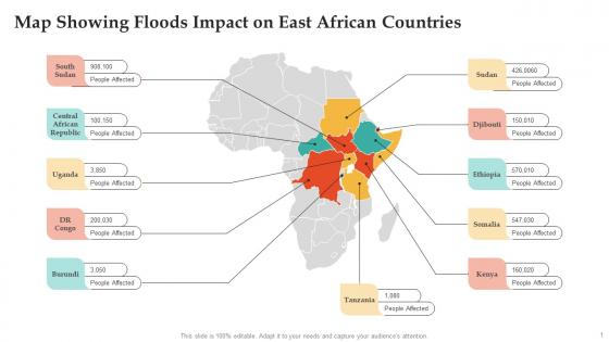 Map Showing Floods Impact On East African Countries