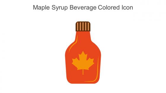 Maple Syrup Beverage Colored Icon In Powerpoint Pptx Png And Editable Eps Format