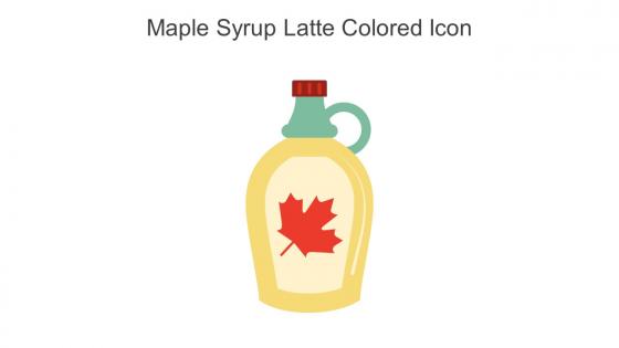 Maple Syrup Latte Colored Icon In Powerpoint Pptx Png And Editable Eps Format