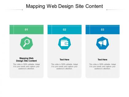 Mapping web design site content ppt powerpoint presentation styles file formats cpb