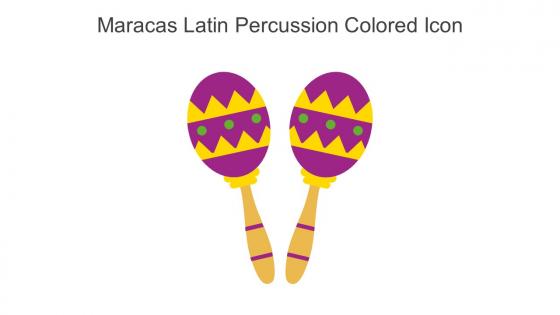 Maracas Latin Percussion Colored Icon In Powerpoint Pptx Png And Editable Eps Format