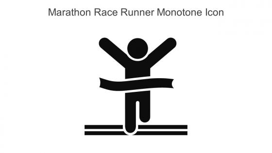 Marathon Race Runner Monotone Icon In Powerpoint Pptx Png And Editable Eps Format