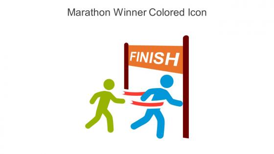 Marathon Winner Colored Icon In Powerpoint Pptx Png And Editable Eps Format