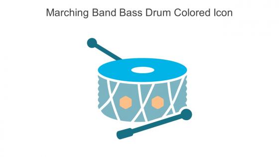 Marching Band Bass Drum Colored Icon In Powerpoint Pptx Png And Editable Eps Format