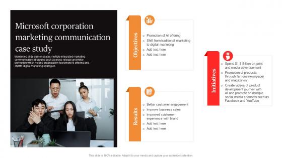 Marcom Strategies To Increase Microsoft Corporation Marketing Communication Case Study