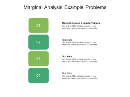 Marginal analysis example problems ppt powerpoint presentation styles themes cpb