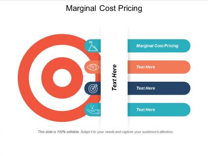 Marginal cost pricing ppt powerpoint presentation infographic template visual aids cpb