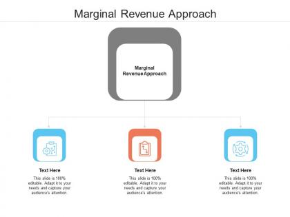 Marginal revenue approach ppt powerpoint presentation slides visual aids cpb