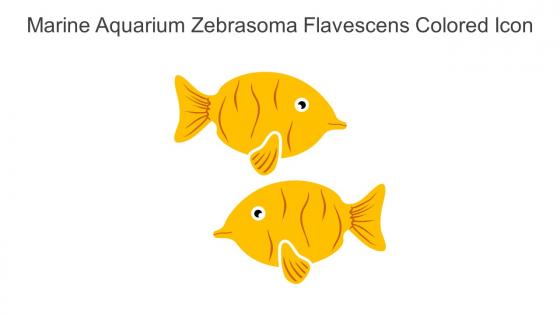 Marine Aquarium Zebrasoma Flavescens Colored Icon In Powerpoint Pptx Png And Editable Eps Format