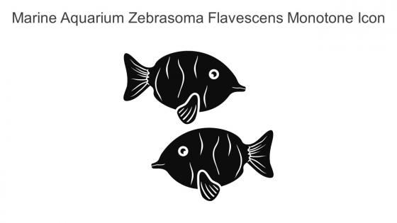 Marine Aquarium Zebrasoma Flavescens Monotone Icon In Powerpoint Pptx Png And Editable Eps Format