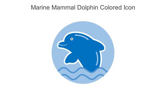 Marine Mammal Dolphin Colored Icon In Powerpoint Pptx Png And Editable Eps Format