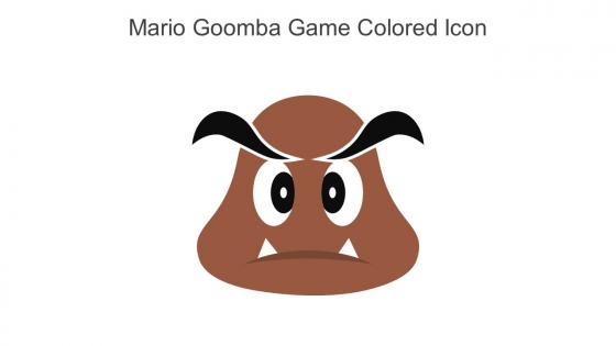 Mario Goomba Game Colored Icon In Powerpoint Pptx Png And Editable Eps Format