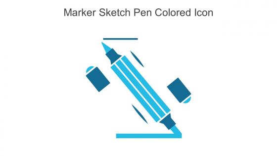 Marker Sketch Pen Colored Icon In Powerpoint Pptx Png And Editable Eps Format