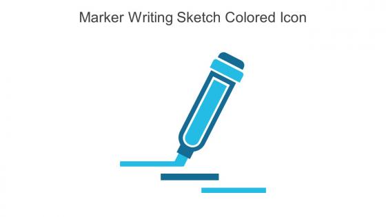 Marker Writing Sketch Colored Icon In Powerpoint Pptx Png And Editable Eps Format