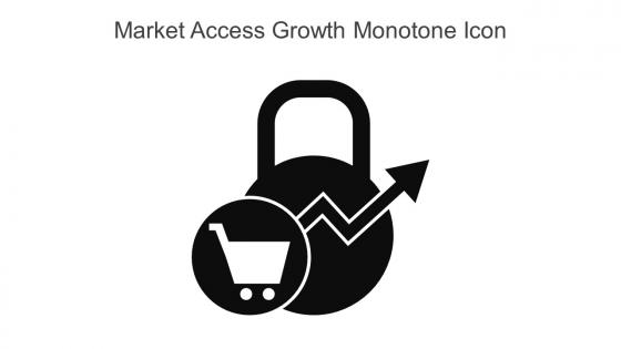 Market Access Growth Monotone Icon In Powerpoint Pptx Png And Editable Eps Format