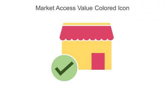 Market Access Value Colored Icon In Powerpoint Pptx Png And Editable Eps Format