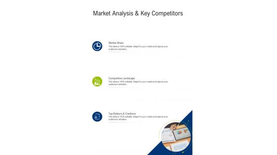Market Analysis And Key Competitors One Pager Sample Example Document