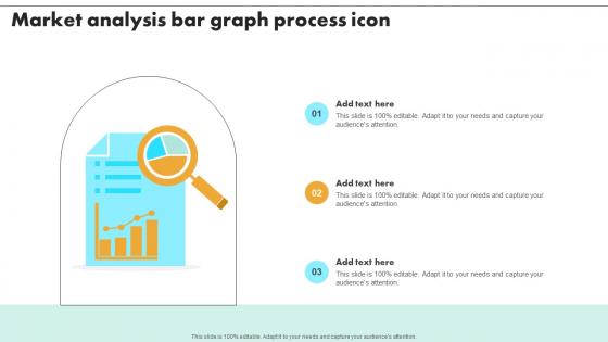 Market Analysis Bar Graph Process Icon